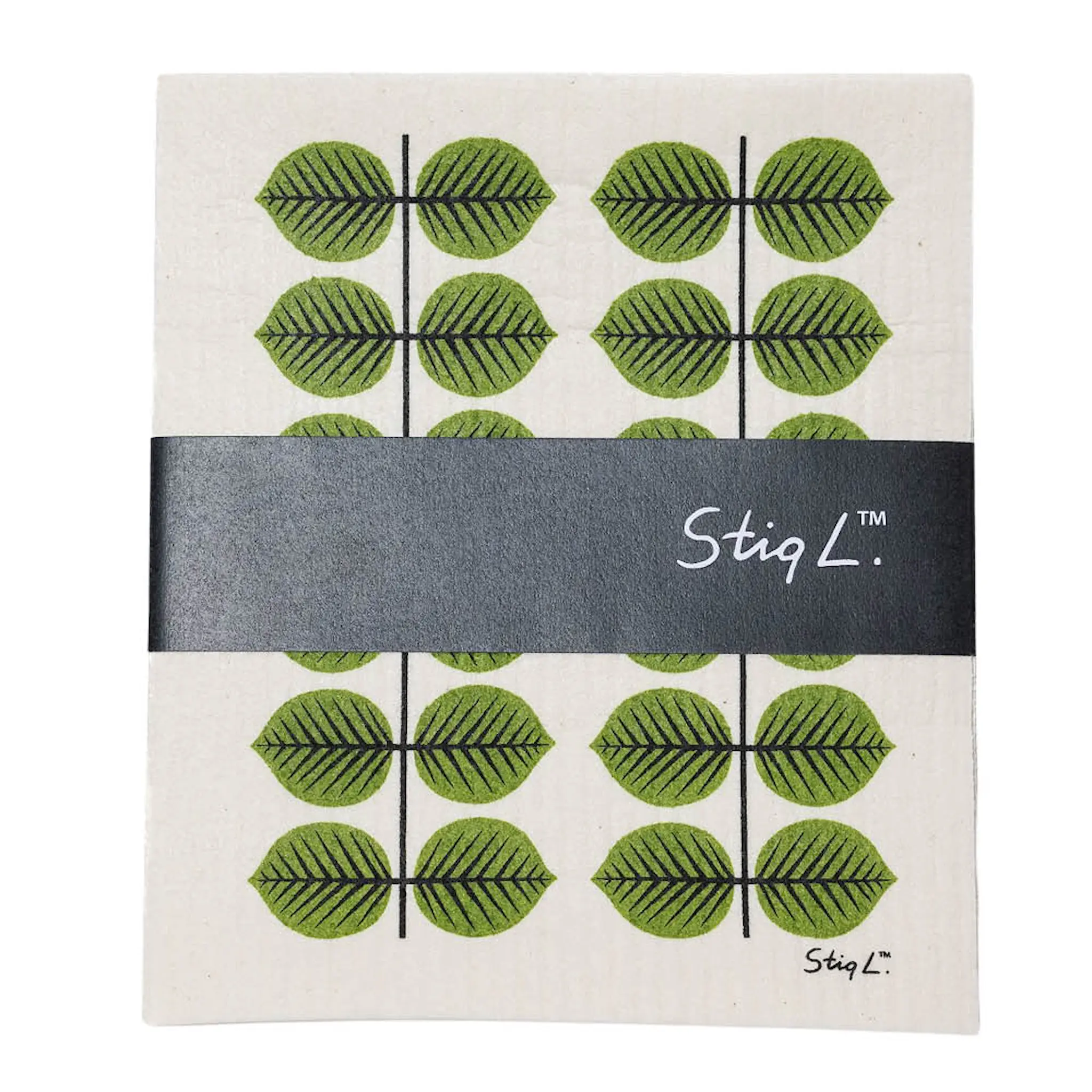 Stig L Berså Tiskirätti 17x20 cm 2 kpl Vihreät lehdet