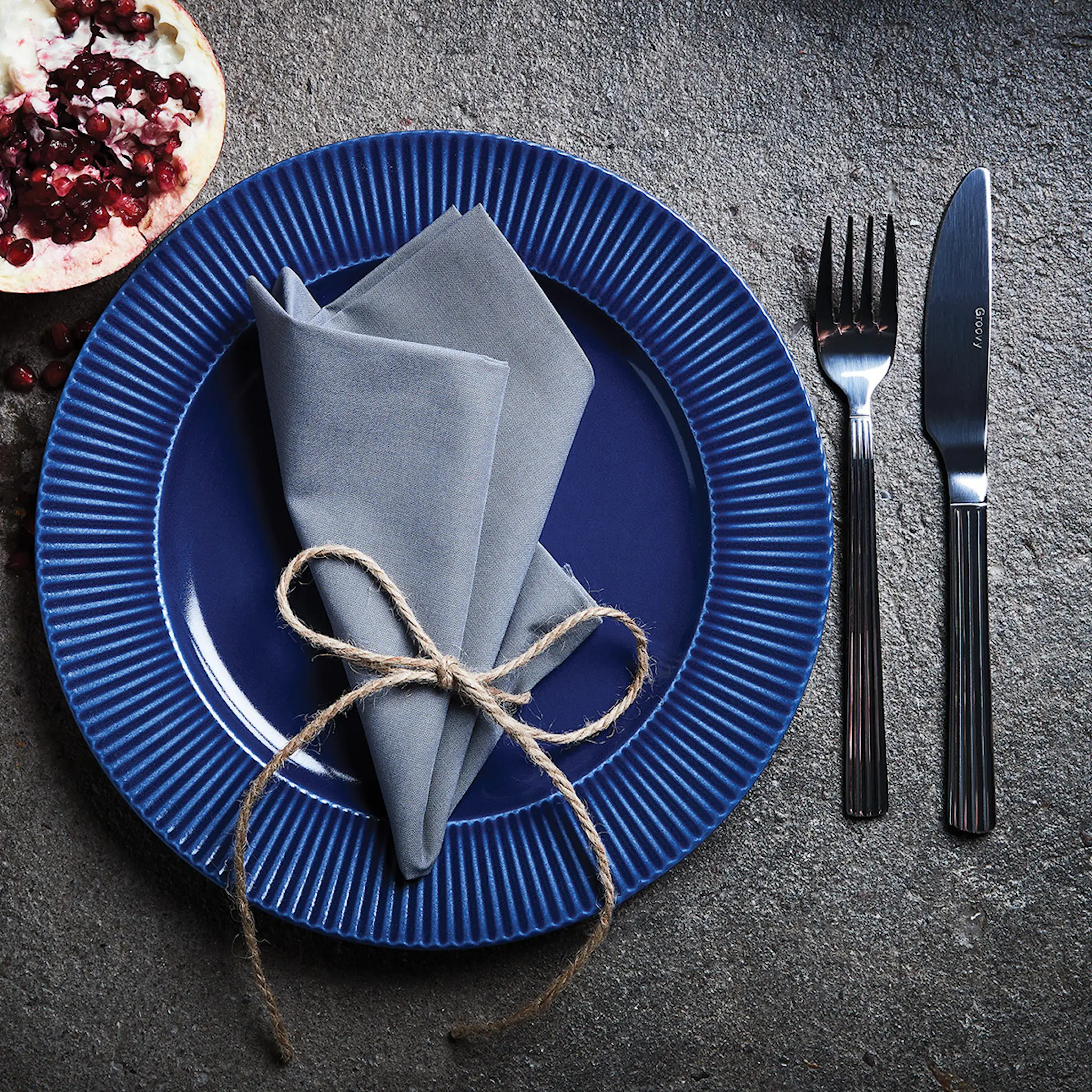 Aida Groovy kniv 4 stk polert hover