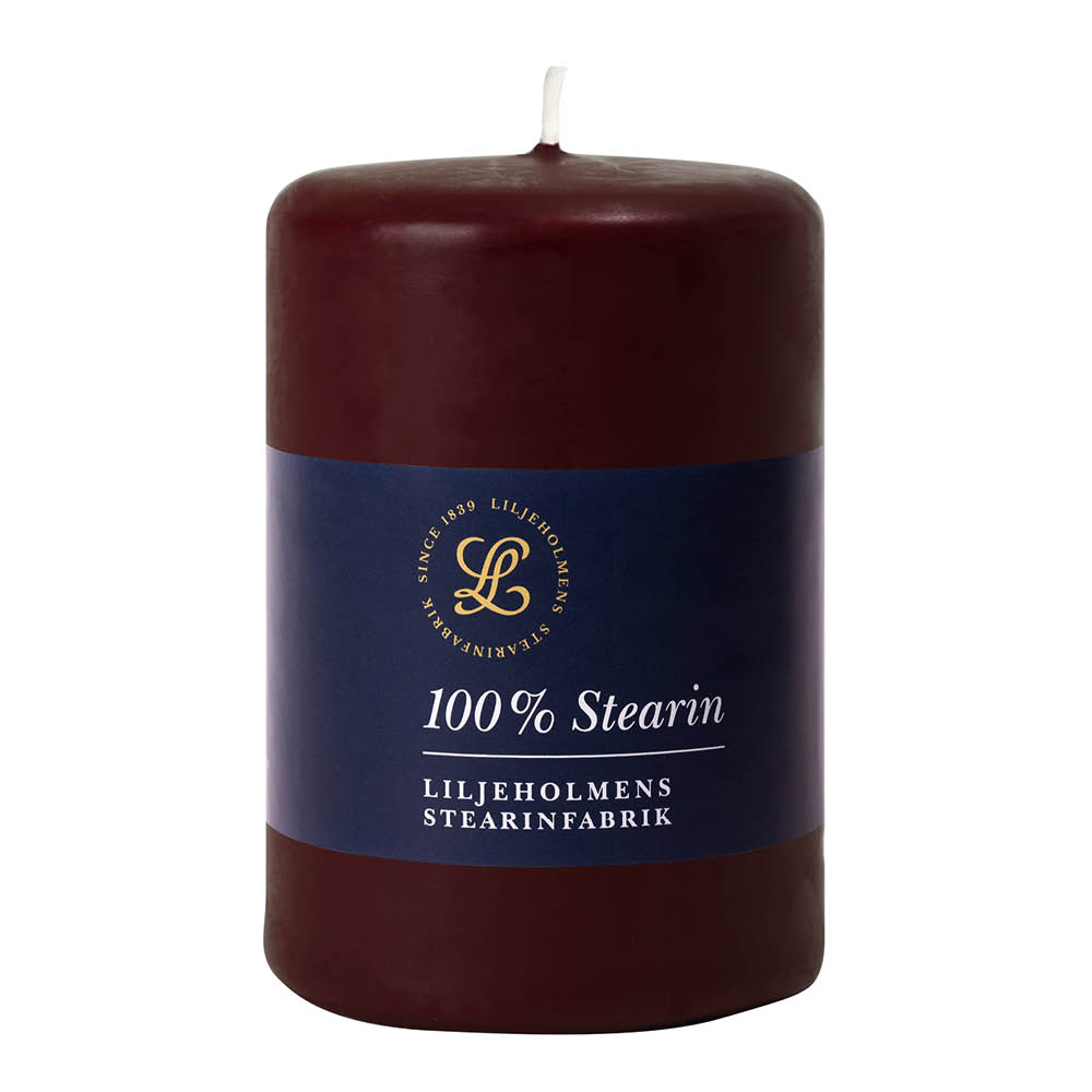 Liljeholmens Pöytäkynttilä 6,8x10 cm Viininpunainen