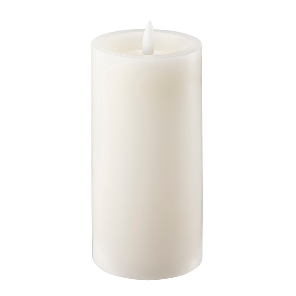 Edelweiss - LED Pöytäkynttilä 7,5x15 cm Ivory