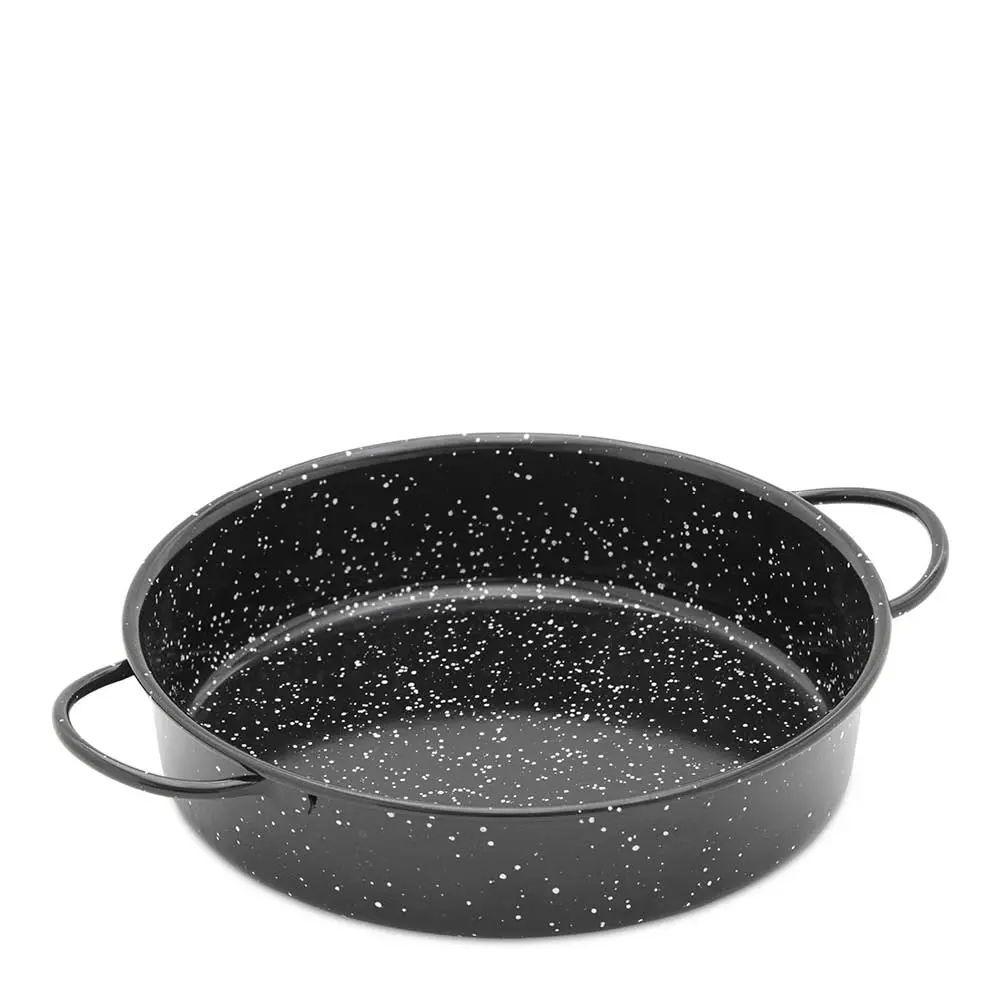 Emaljert ildfast form 24 cm svart