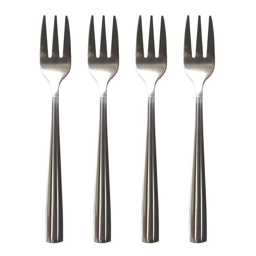 Groovy kakegaffel 4 stk polert