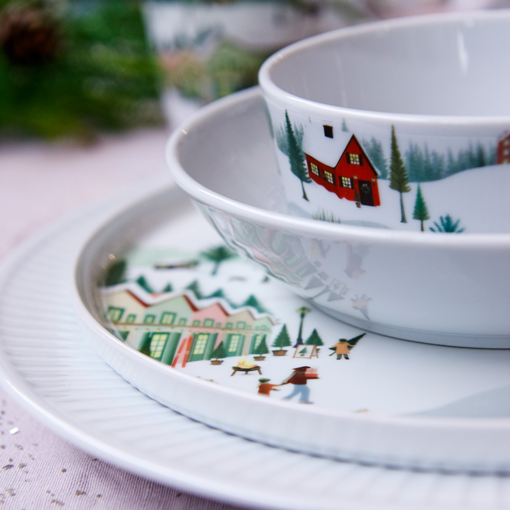 Pillivuyt Vinter Tallrik 26 cm Vit