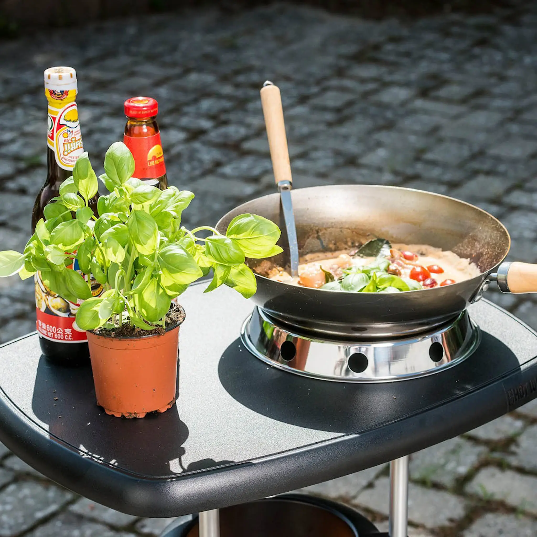 Hot Wok Bordsskydd Ø26 cm rostfritt stål