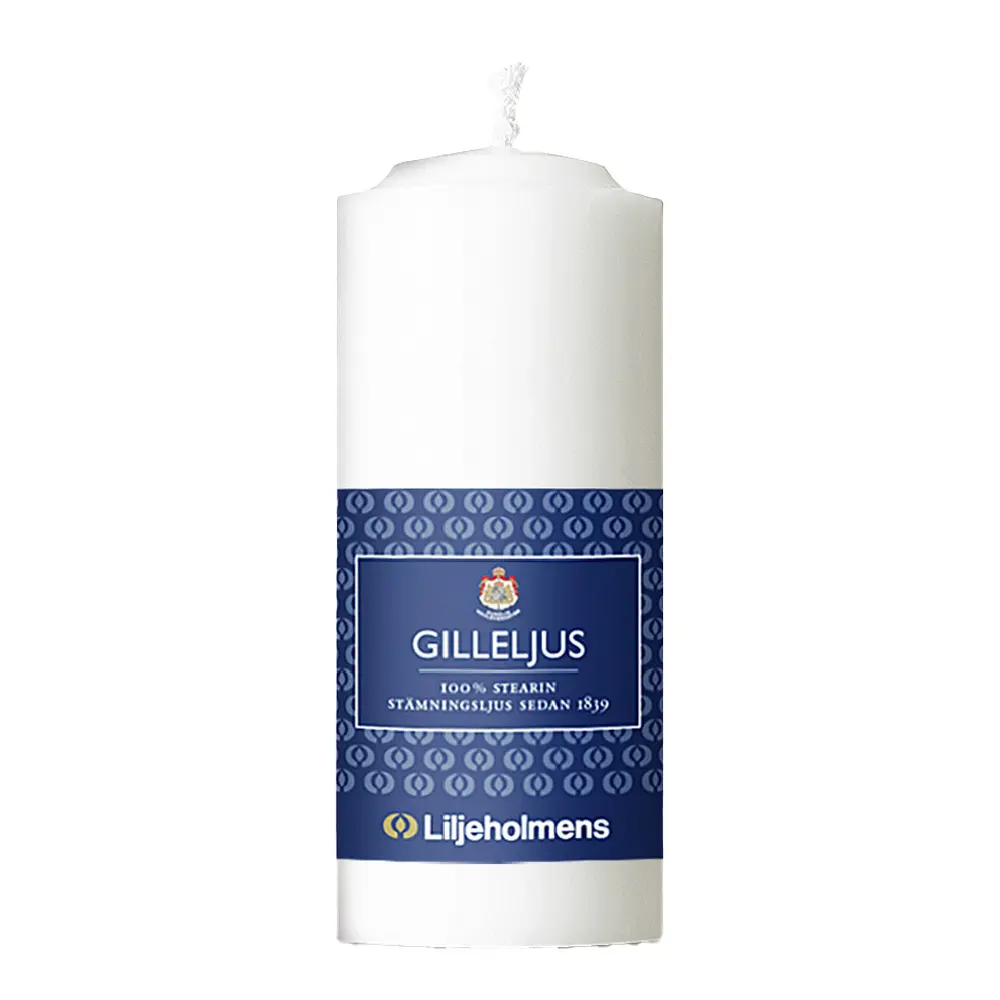 Gilleljus Pöytäkynttilä 12 cm Valkoinen