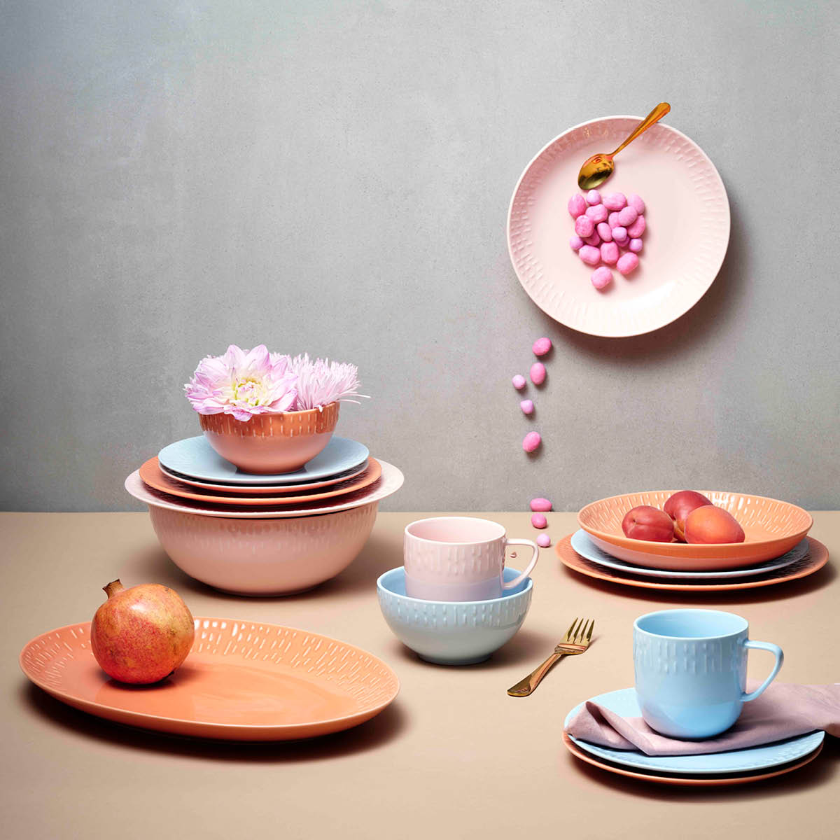 Aida - Life in colour Confetti desserttallerken 21 cm aqua