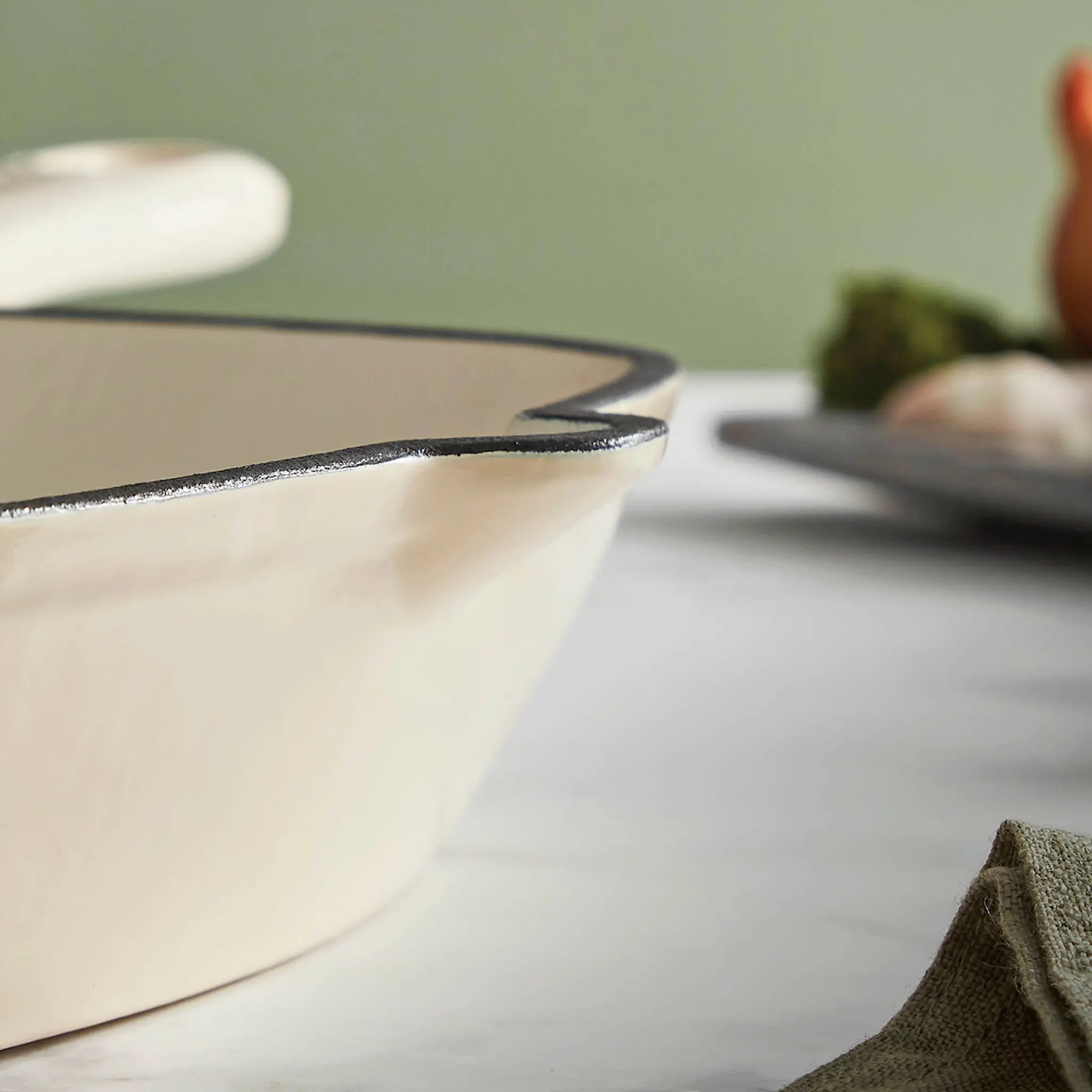 Barbary&Oak Grillpanna Gjutjärn 26 cm Creme