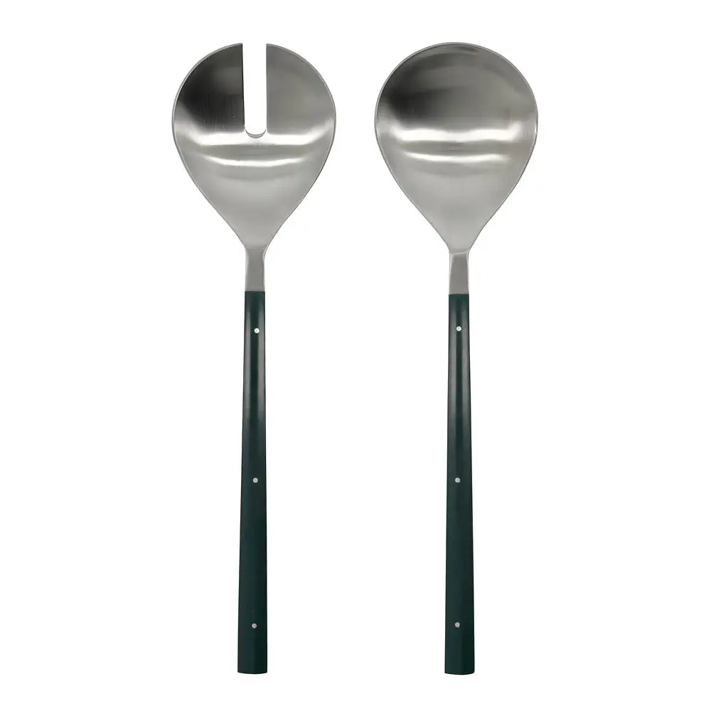 Lata Salaattiottimet 28 cm 2 osaa Tummanvihreä/Teräs