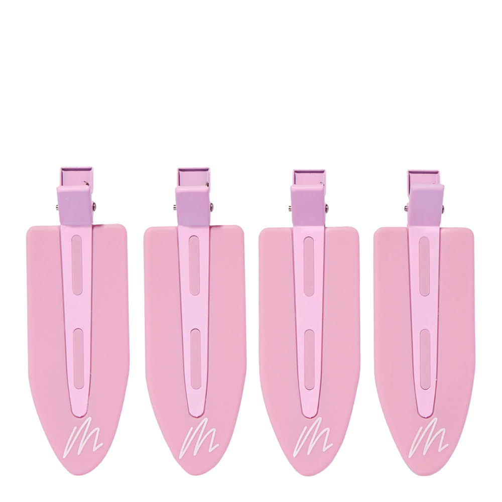 Mermade - No Crease Jumbo Hiusklipsi 4 kpl Pinkki
