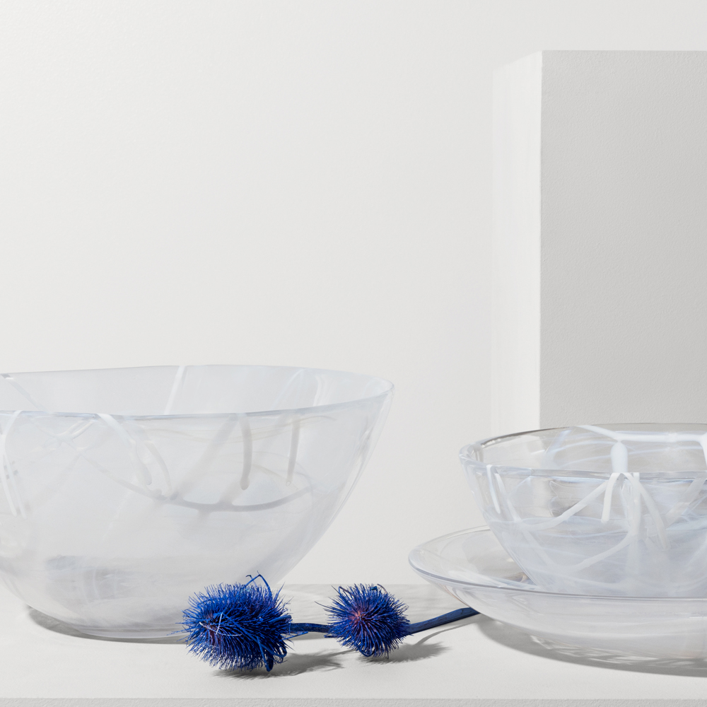 Kosta Boda Contrast Skål 23 cm Vit