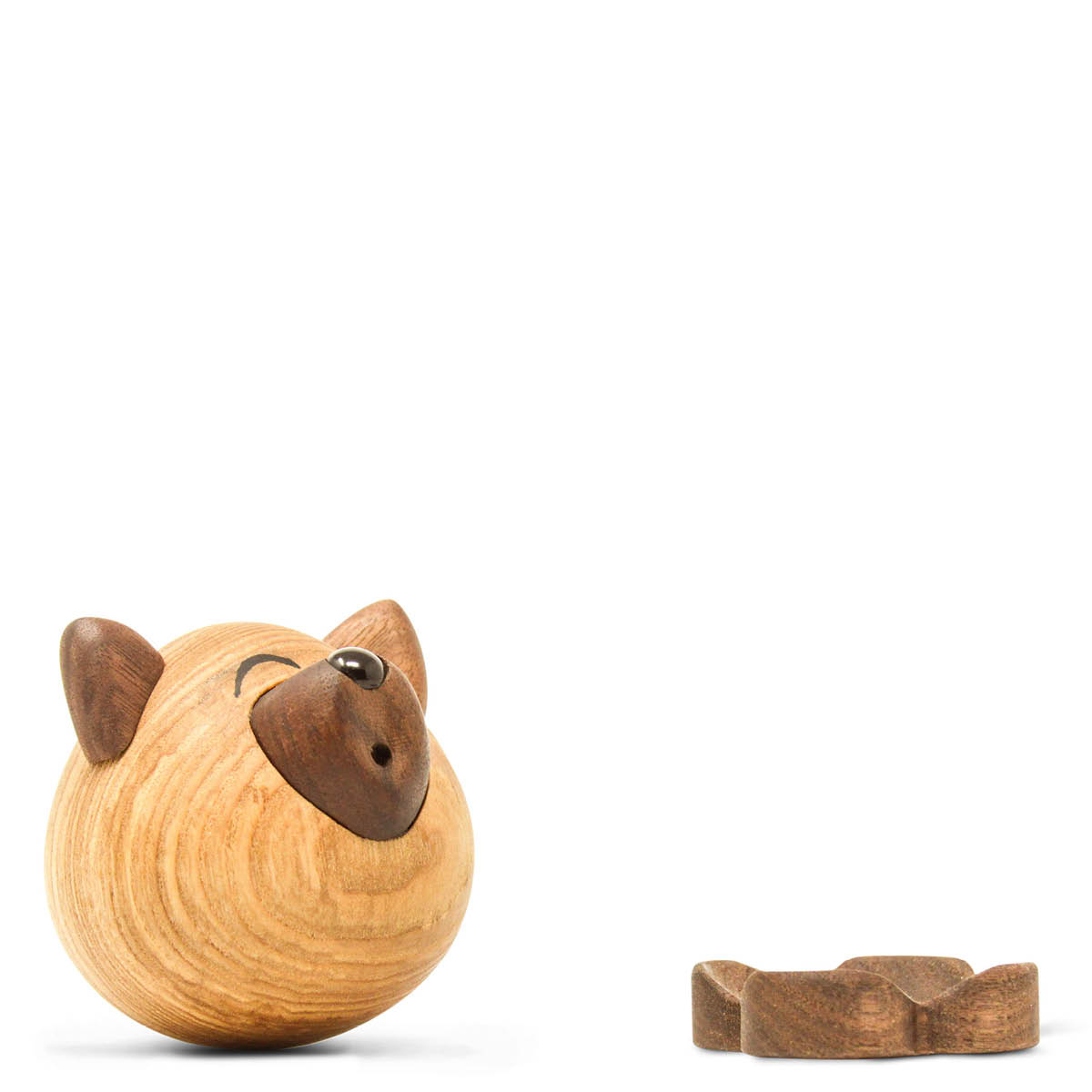 FableWood Puufiguuri Susi Wulf 8 cm Saarni/Pähkinä