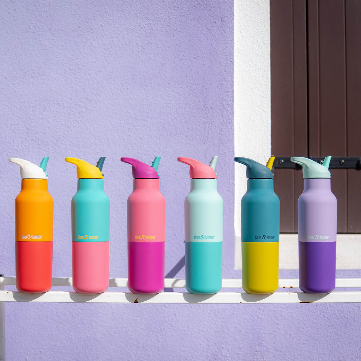 Klean Kanteen Rise termoflaska 0,47 L med sportlock Cabbage Kaleidoscope