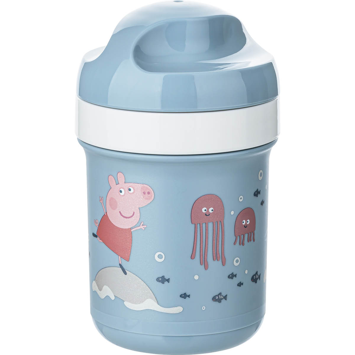 Koziol Peppa Pig Waves To Go matboks og vannflaske 3 deler blå