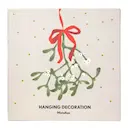 Mistel hängande dekoration 7,7 cm guld