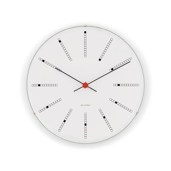Arne Jacobsen - Bankers Seinäkello 16 cm Valkoinen