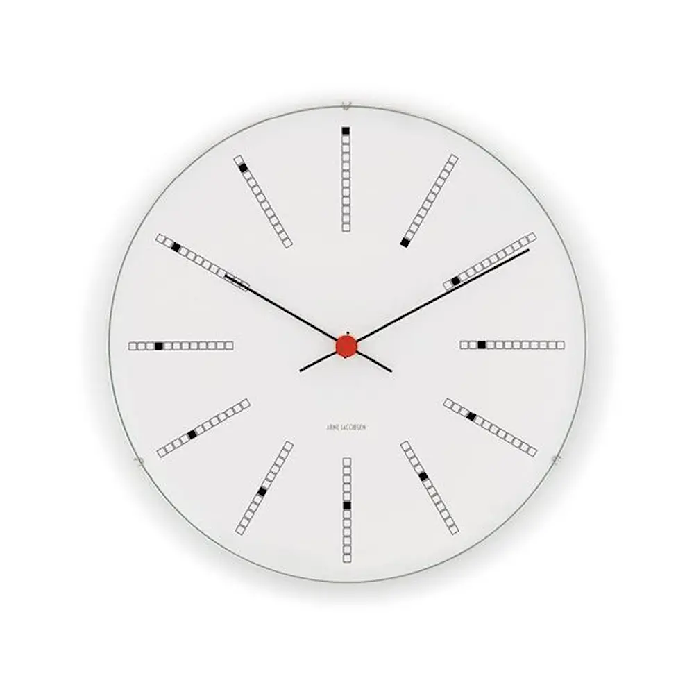 Bankers Seinäkello 16 cm Valkoinen