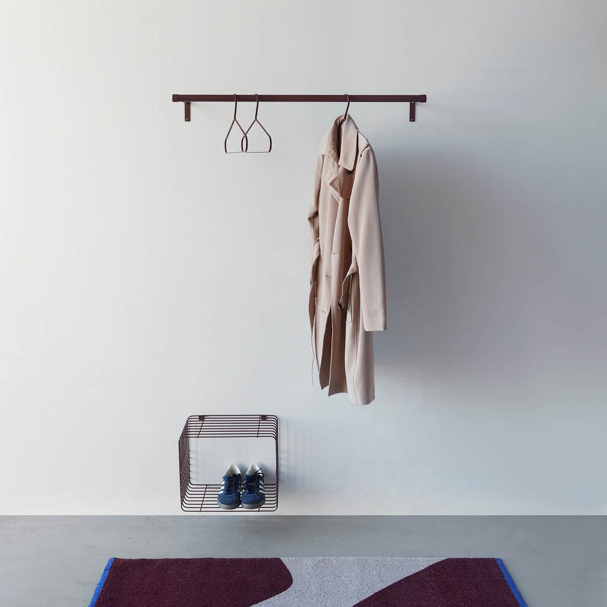 Mette Ditmer HANG-IT kleshenger 40x21 cm 2 stk vinrød