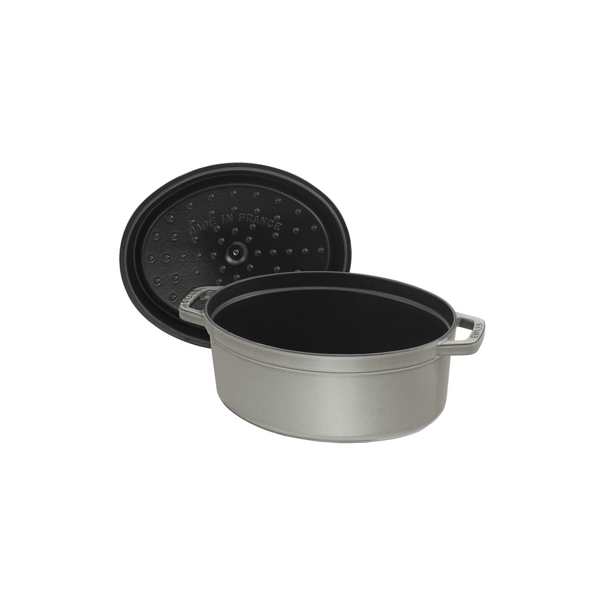 Staub La Cocotte oval gryte 31 cm 5,5L grå