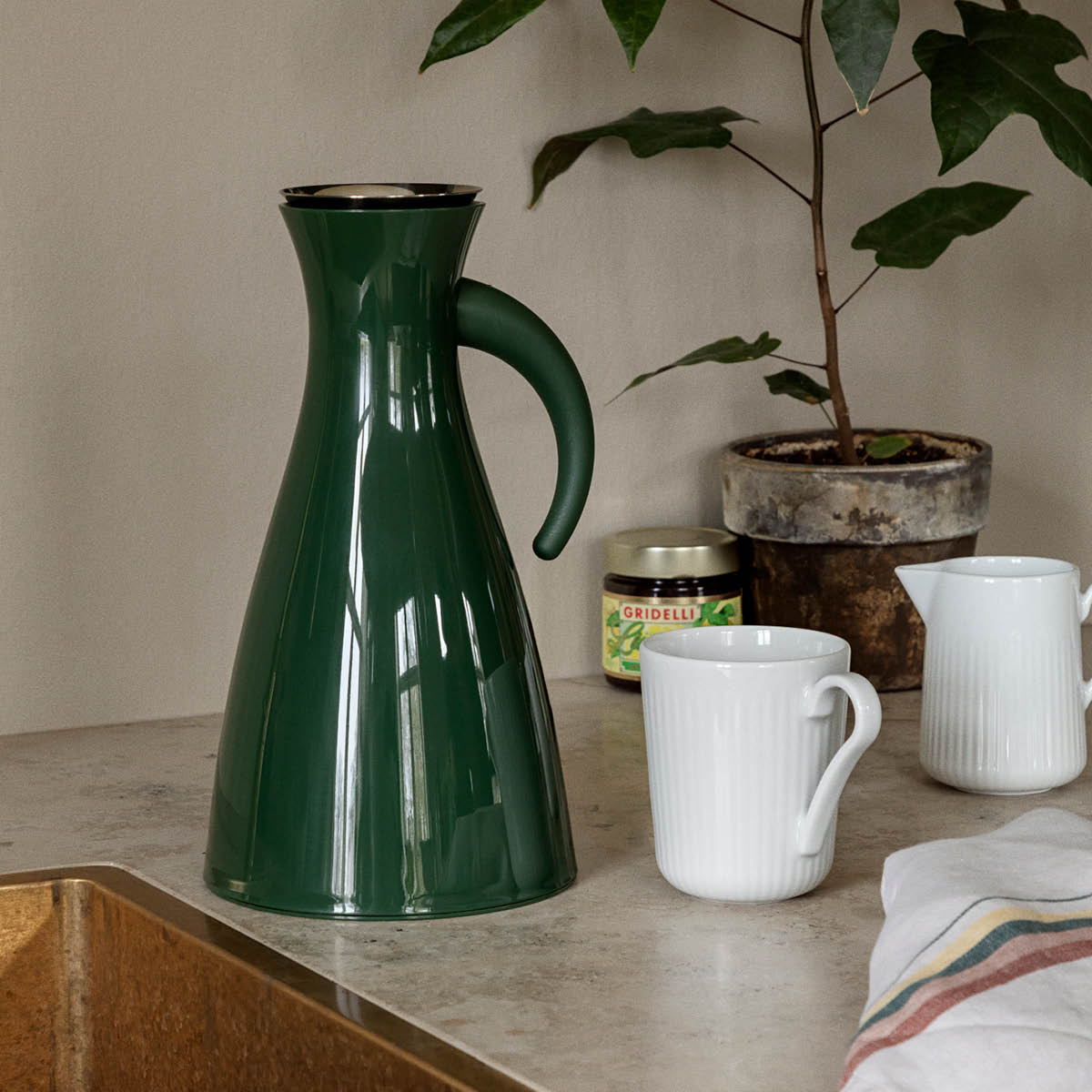 Eva Trio Termoskannu 1 L Glossy Green
