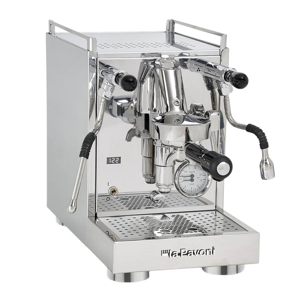 La Pavoni Mini Cellini X semiproffesionell kaffemaskin stål