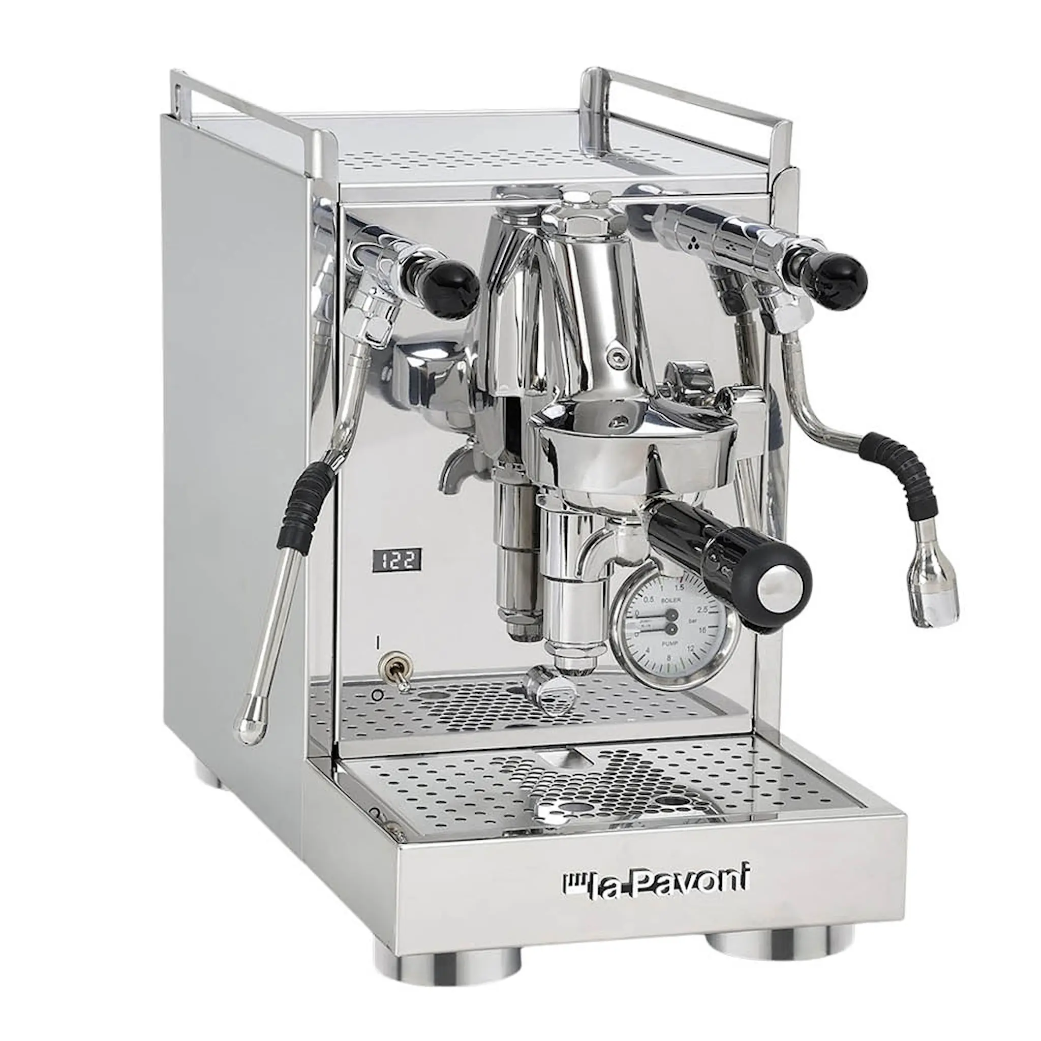 La Pavoni Mini Cellini X semiproffesionell kaffemaskin stål