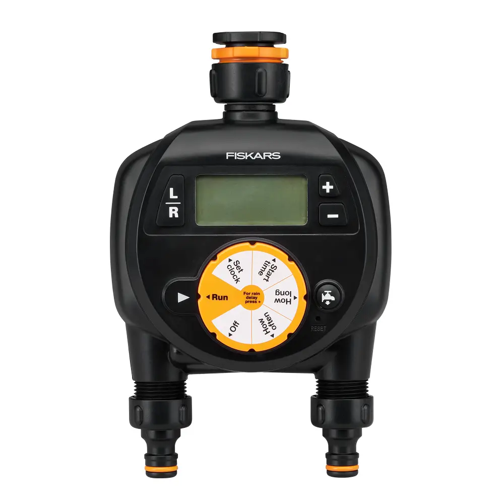 Easy Watering Kasteluajastin kahdelle letkulle