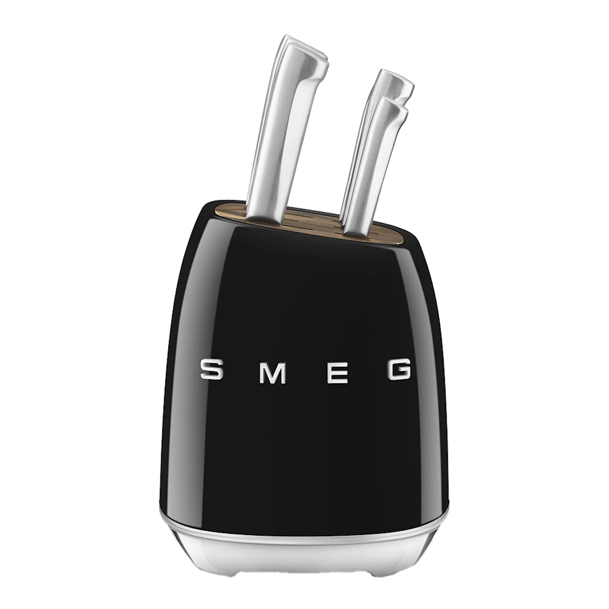 Smeg Smeg knivblock med 6 knivar KBSF02 svart