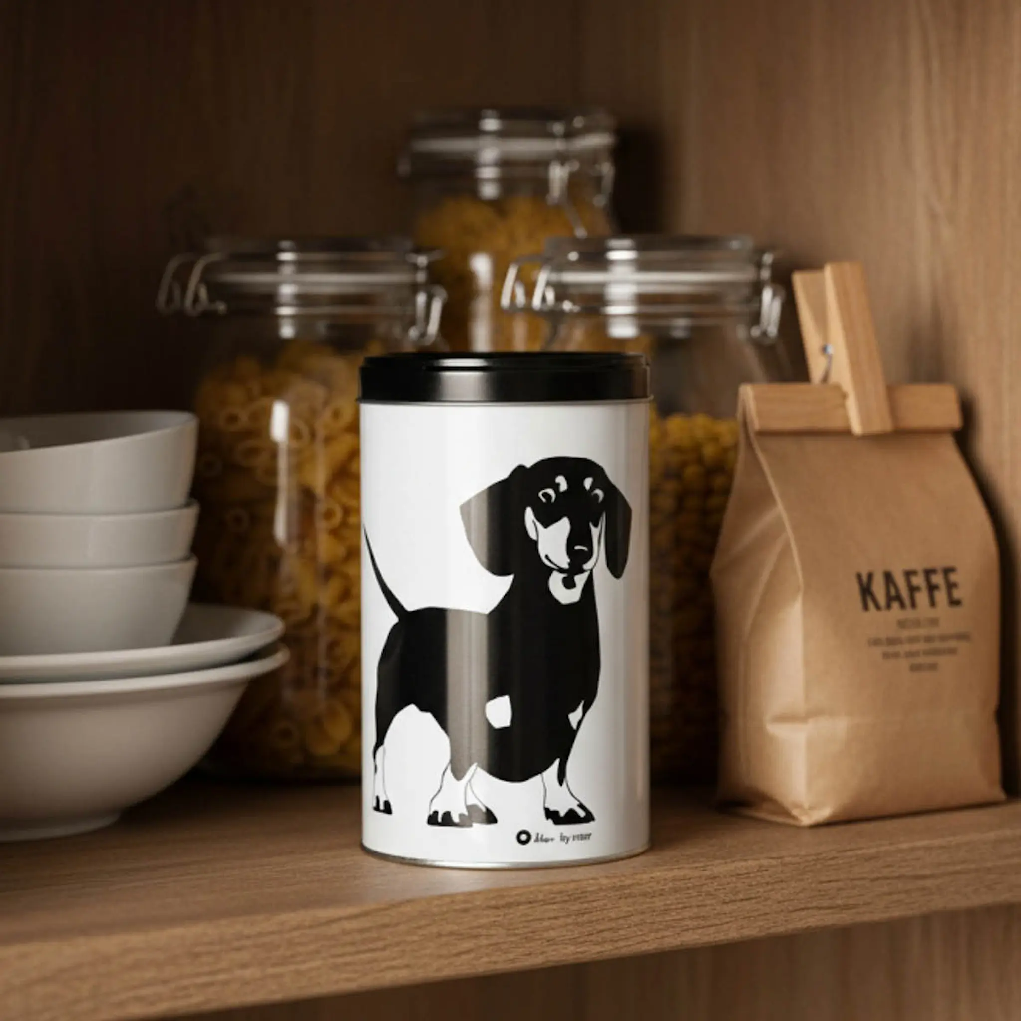 Rotor Design Åke förvaringslåda 17,5x10,5 cm svart/vit