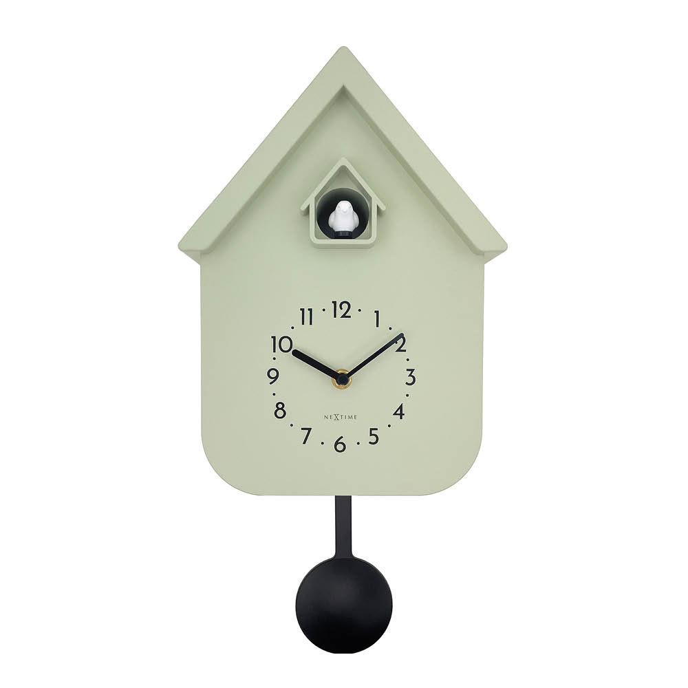 NeXtime Twitter veggklokke 21,5x41,5 cm grønn