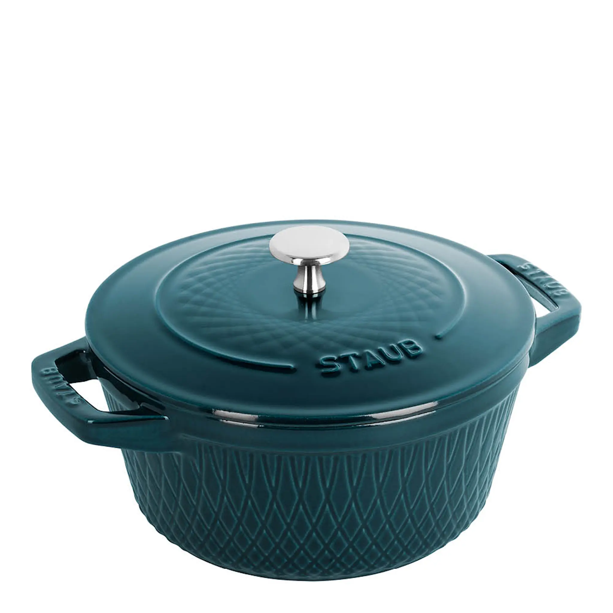 Staub Staub Twister gjutjärnsgryta 24 cm 4 L La Mer Petroleum