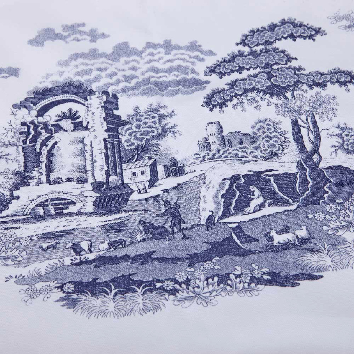 Spode Blue Italian kjøkkenhåndkle 45x74 cm blå/hvit