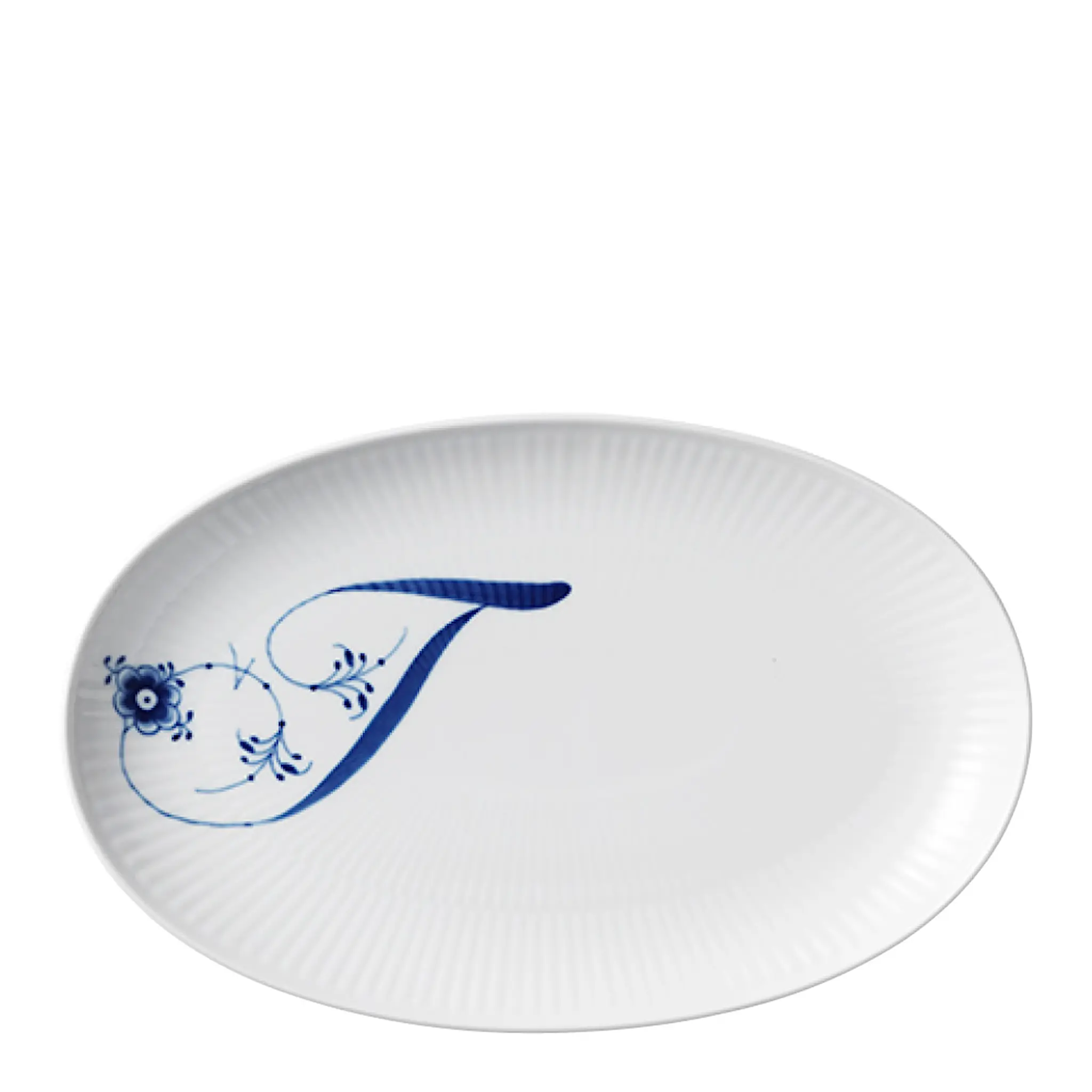Royal Copenhagen Alphabet Collection tallrik oval T 23 cm