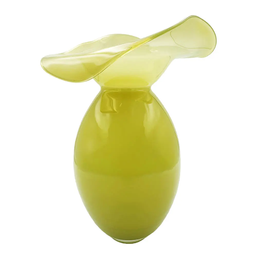 Iris vase 30 cm gul