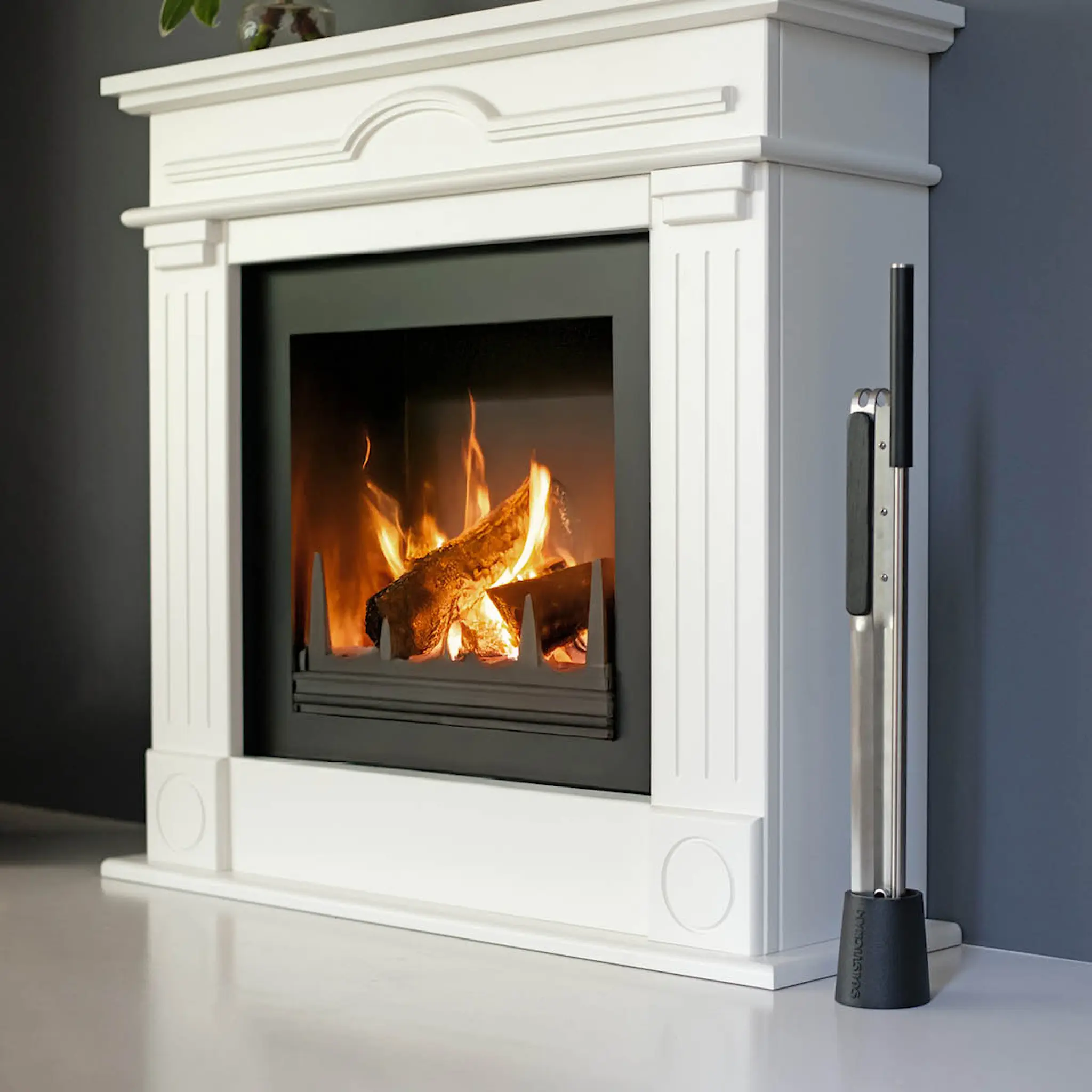 SOLSTICKAN Eldverktyg i hållare 61 cm svart/stål