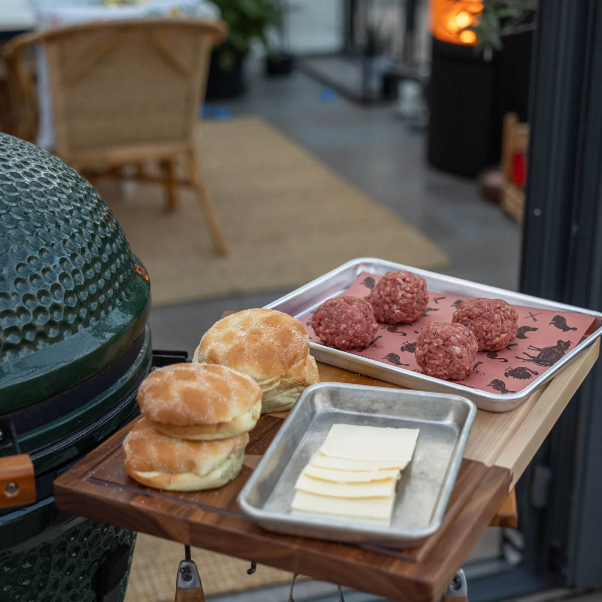 Kamado SUMO BBQ Aluminiumsbrett 33x22 cm