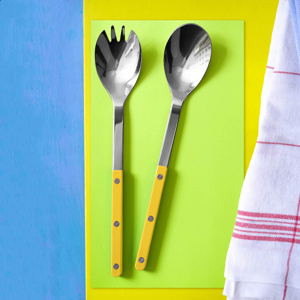 Sabre Bistrot salaattiottimet 26 cm 2 kpl keltainen