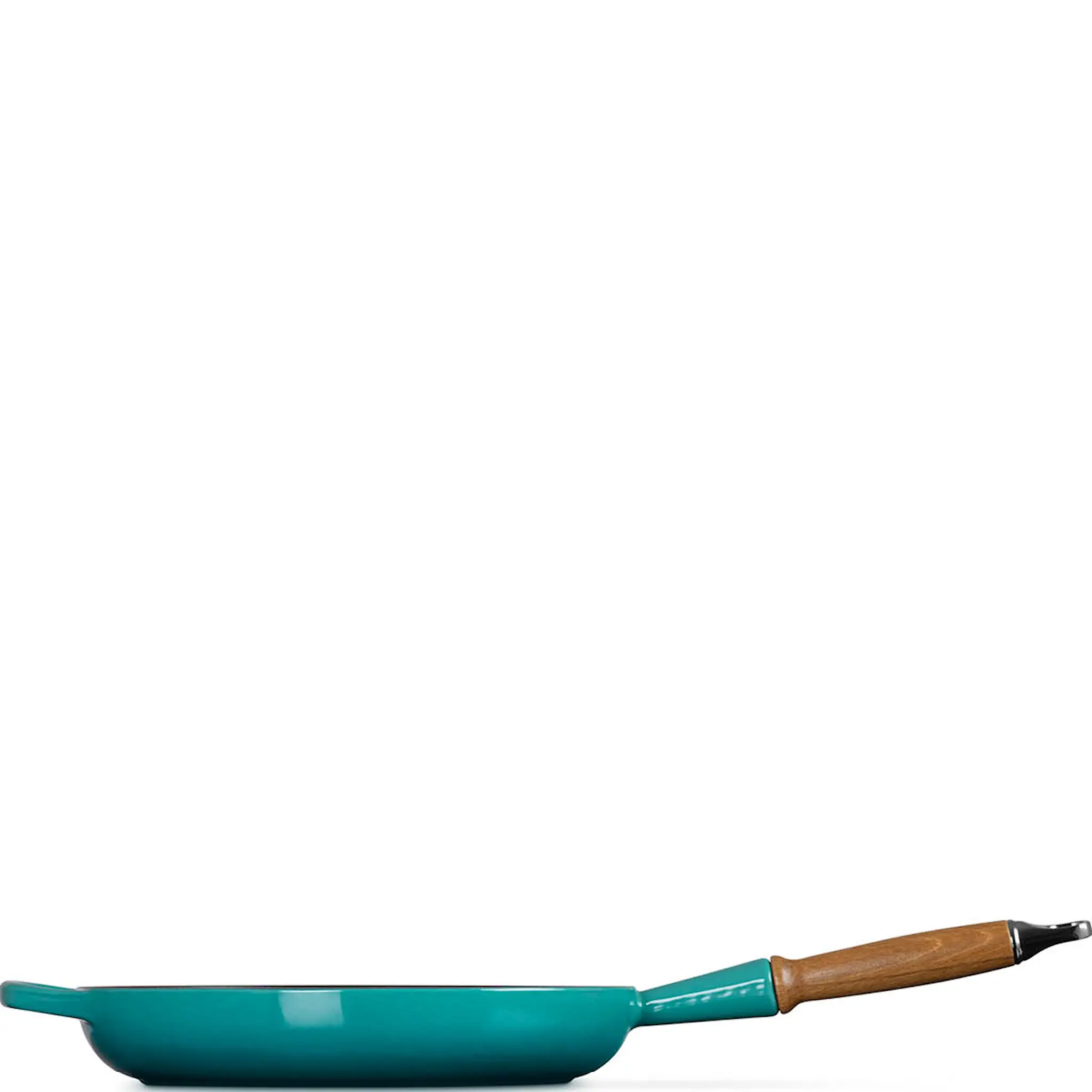 Le Creuset Signature stekpanna med trähandtag 28 cm Bleu Riviera