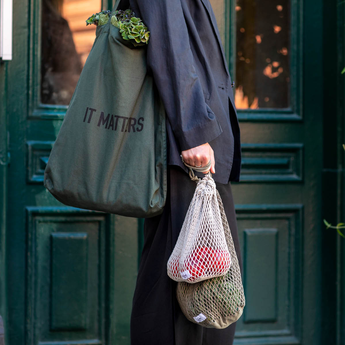 The Organic Company Nätpåse stor 40x30 cm clay