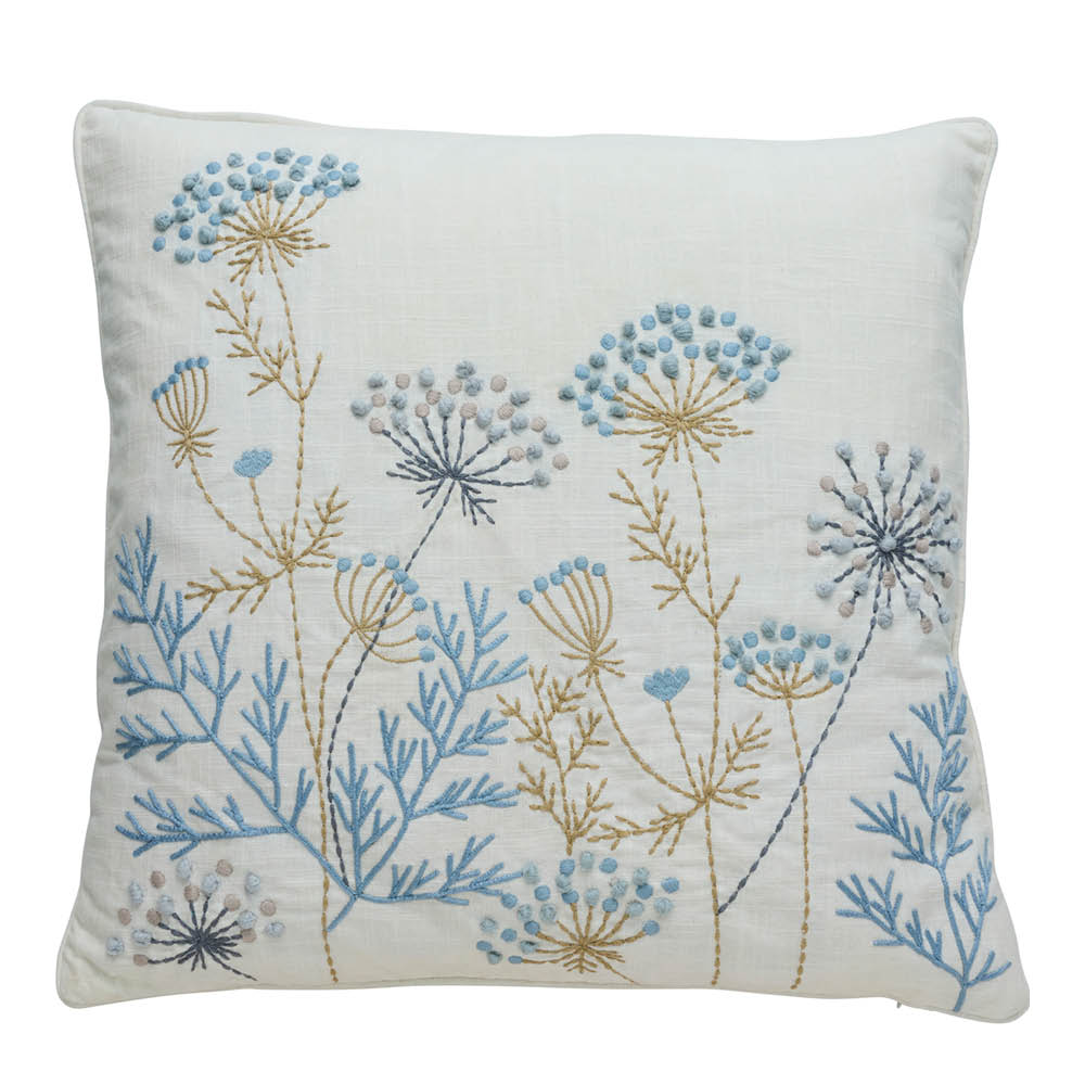 Lene Bjerre Visilia putetrekk 50x50 cm offwhite/blå