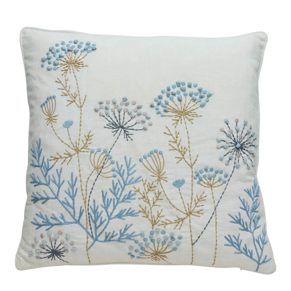 Visilia putetrekk 50x50 cm offwhite/blå