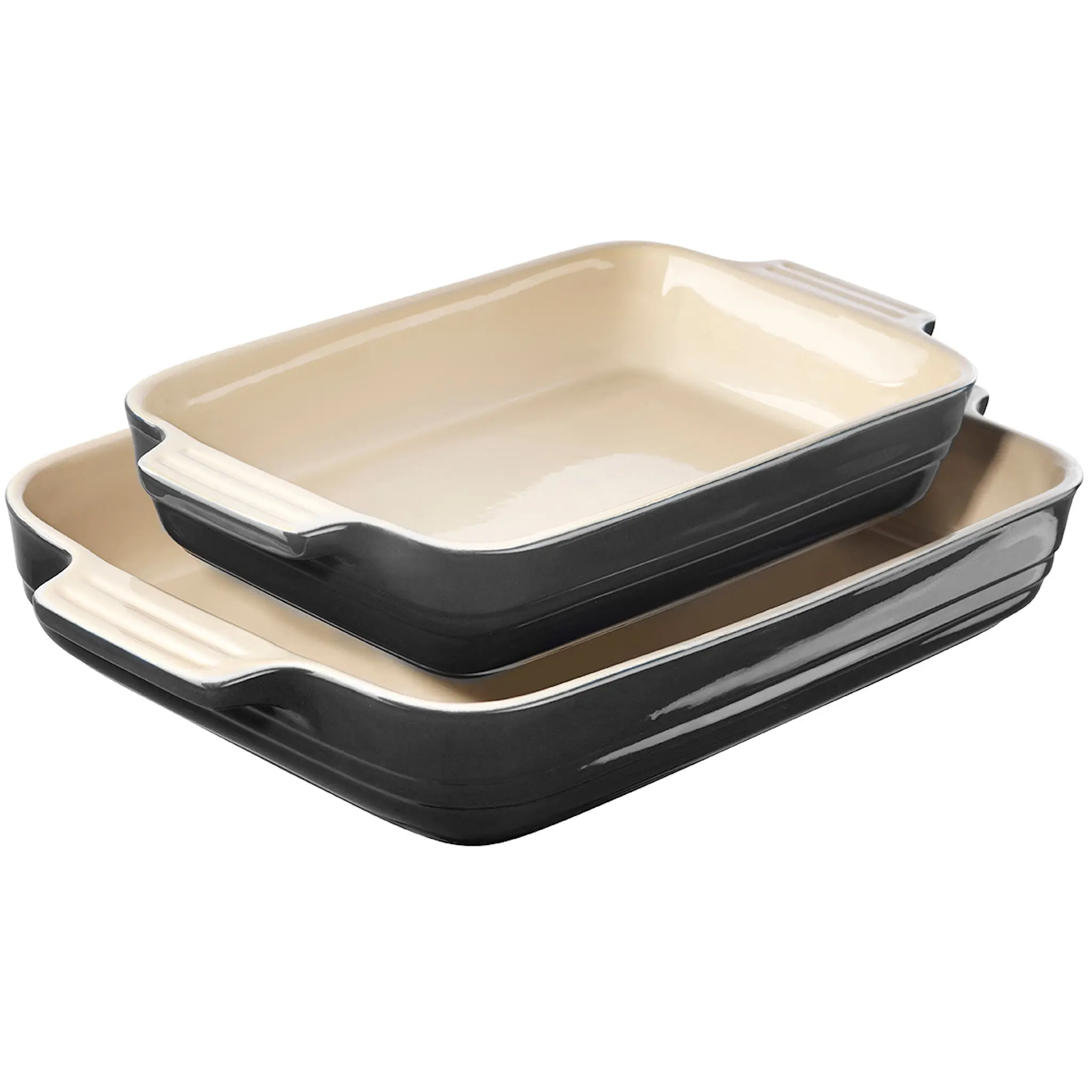 Le Creuset Ugnsformset Stengods 25+32 cm flint