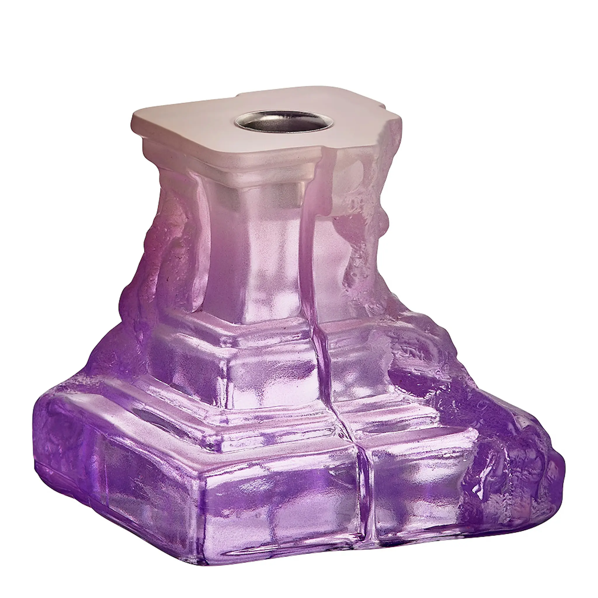 Kosta Boda Rocky Baroque Ljusstake 9,5 cm Lila Dis