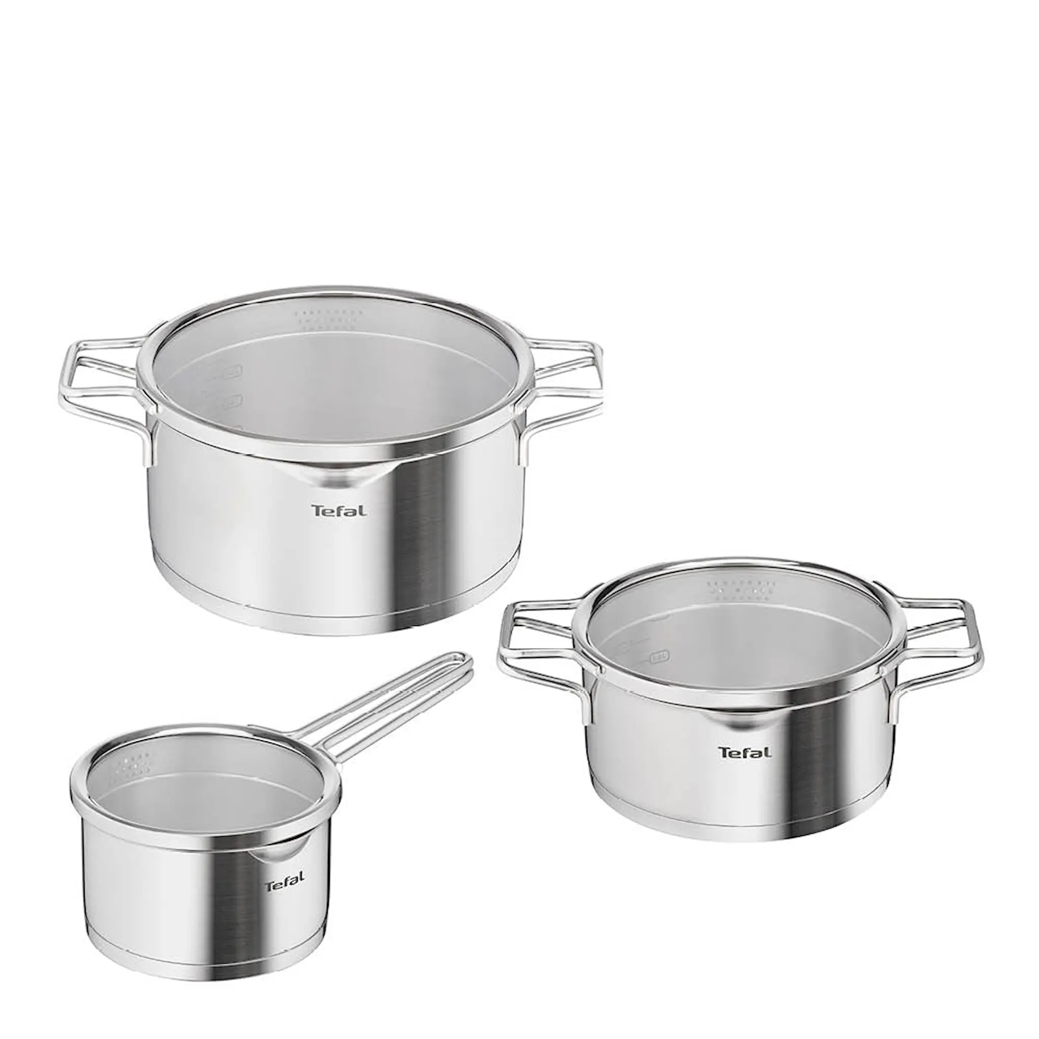 Tefal Nordica grytset 6 delar rostfritt stål