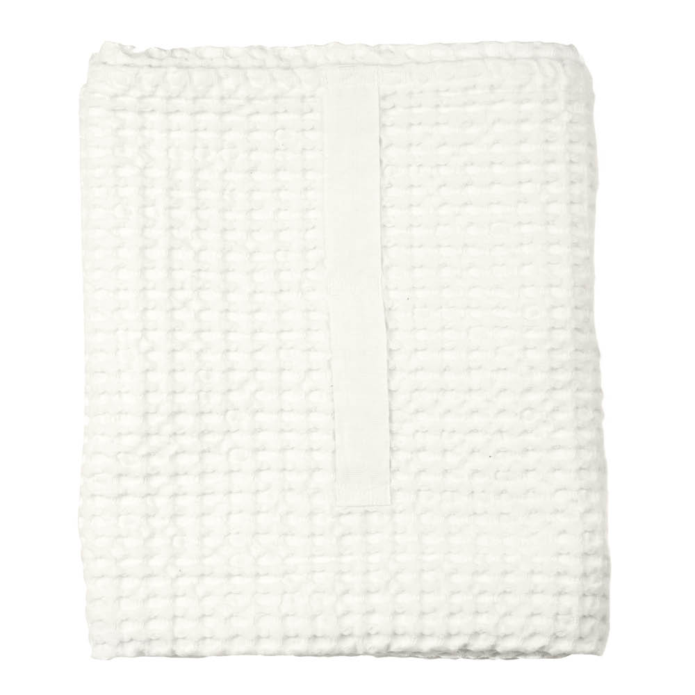 The Organic Company Big Waffle badehånkle 150x100 cm hvit