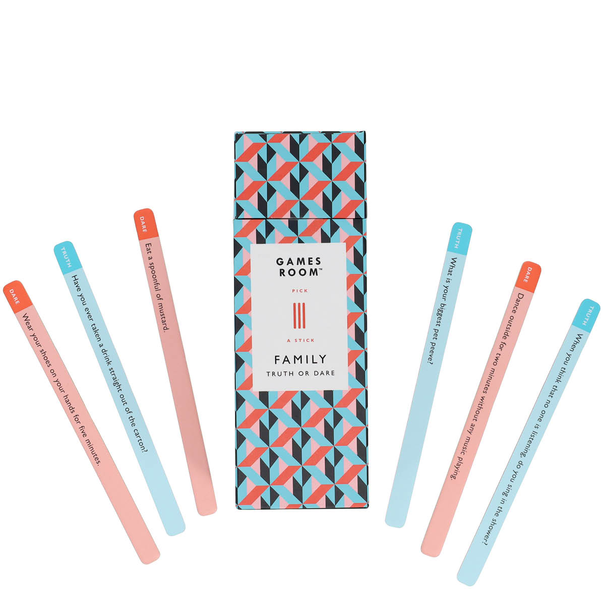 Games Room Sanning eller Konsekvens för Familjen spel med 100 uppmaningar (engelska)