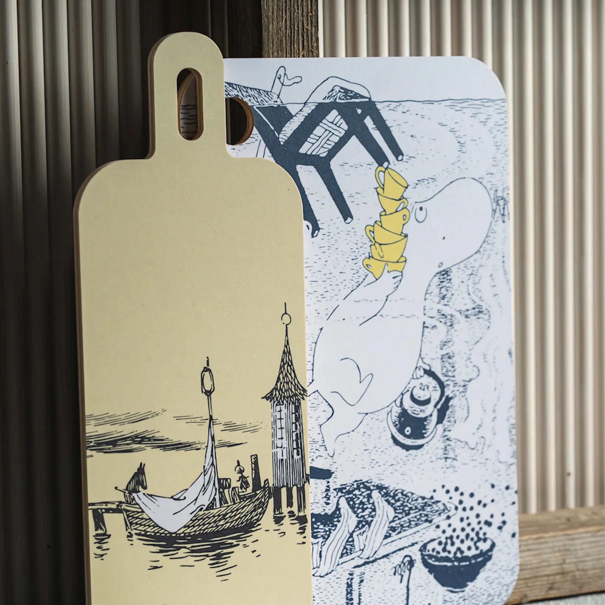 Muurla Mumin Serveringsbräda Adventures On The Water 13x33 cm