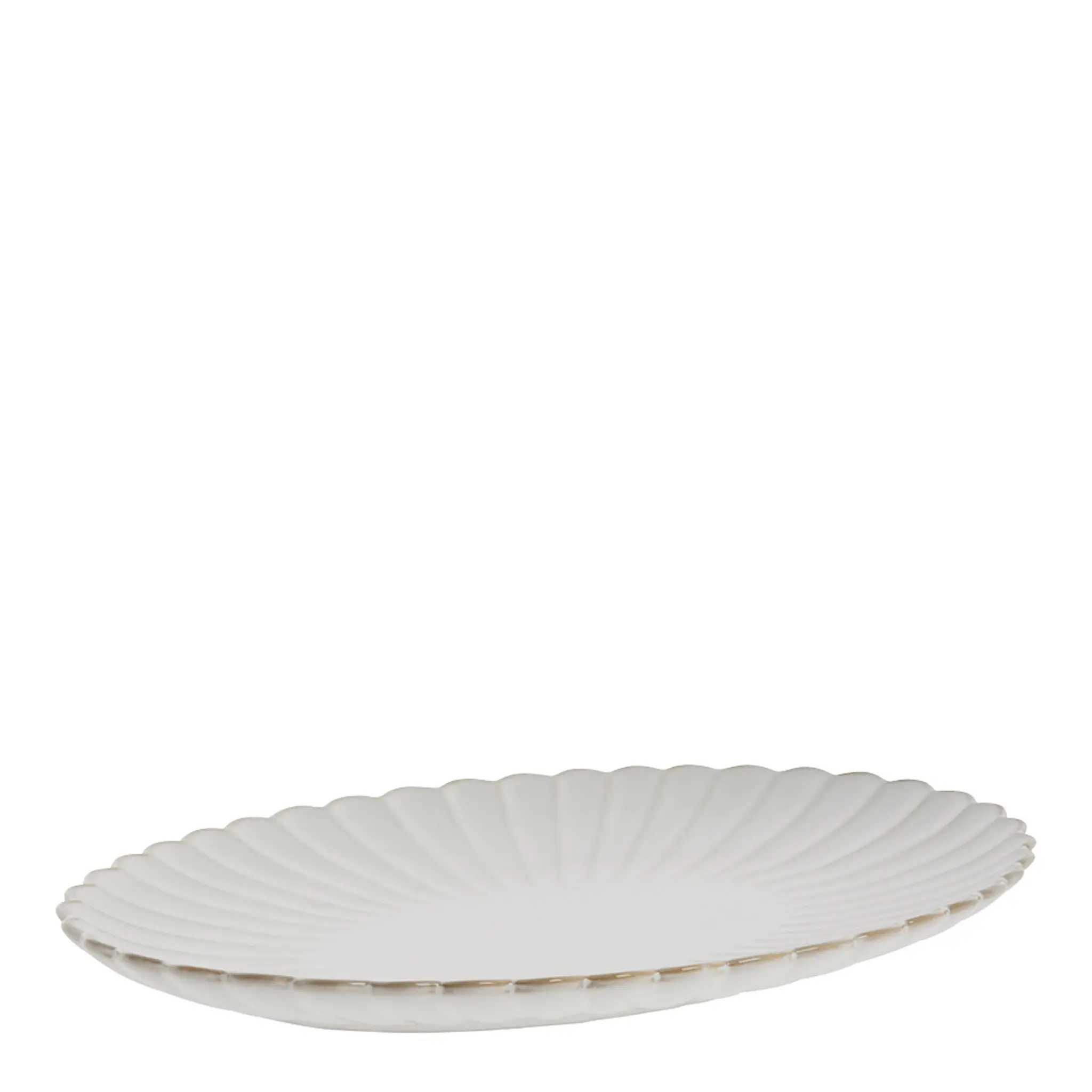 Lene Bjerre Camille serveringsfat 3,5x25,5 cm benvit