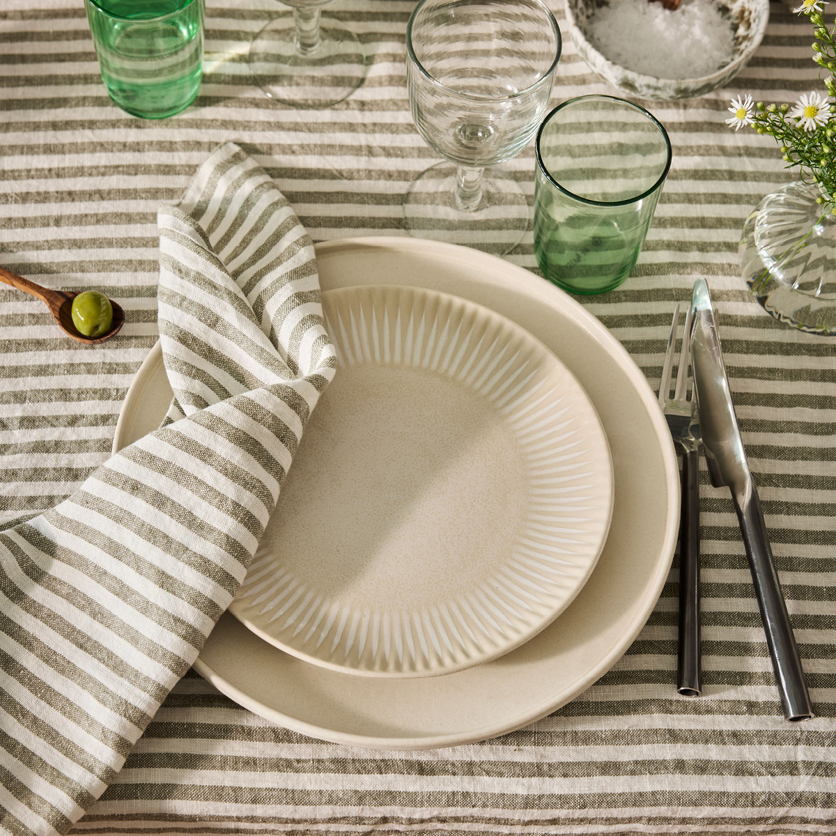 Tell Me More Leon serviett 50x50 cm seagrass