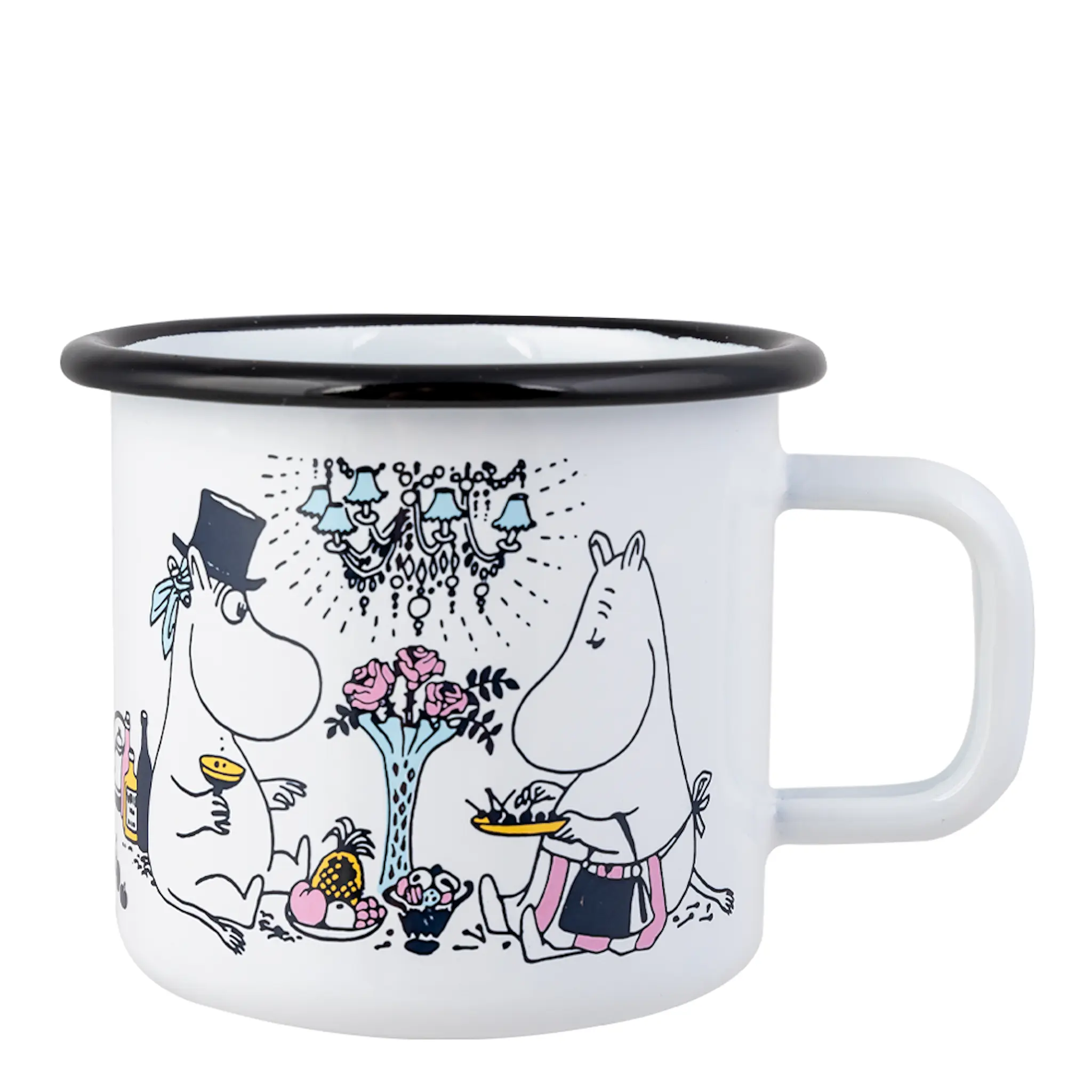 Muurla Mumin Emaljmugg Date Night 37 cl