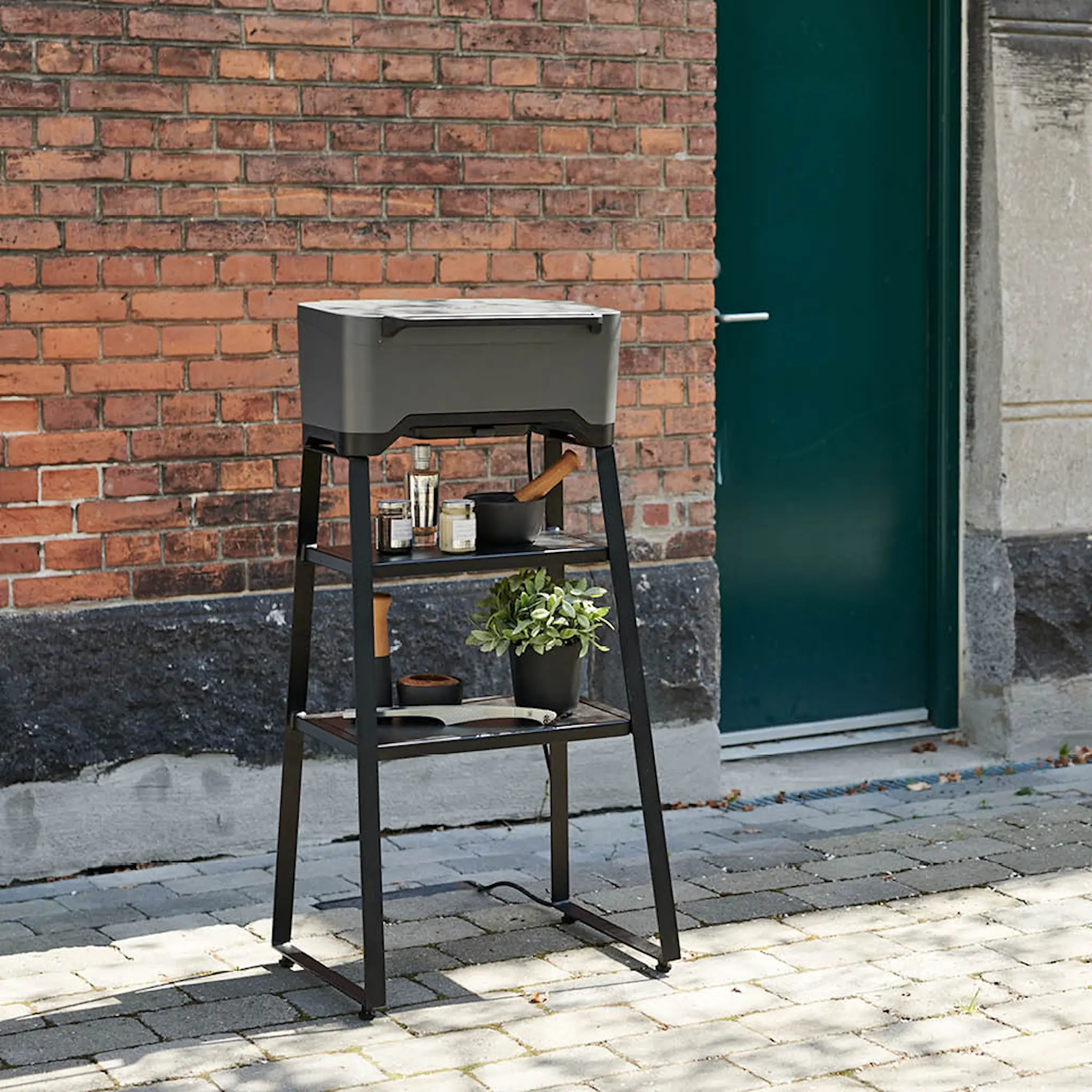 Morsö Balcone Stand Scale Jalusta 78 cm Balcone sähkögrilliin Musta